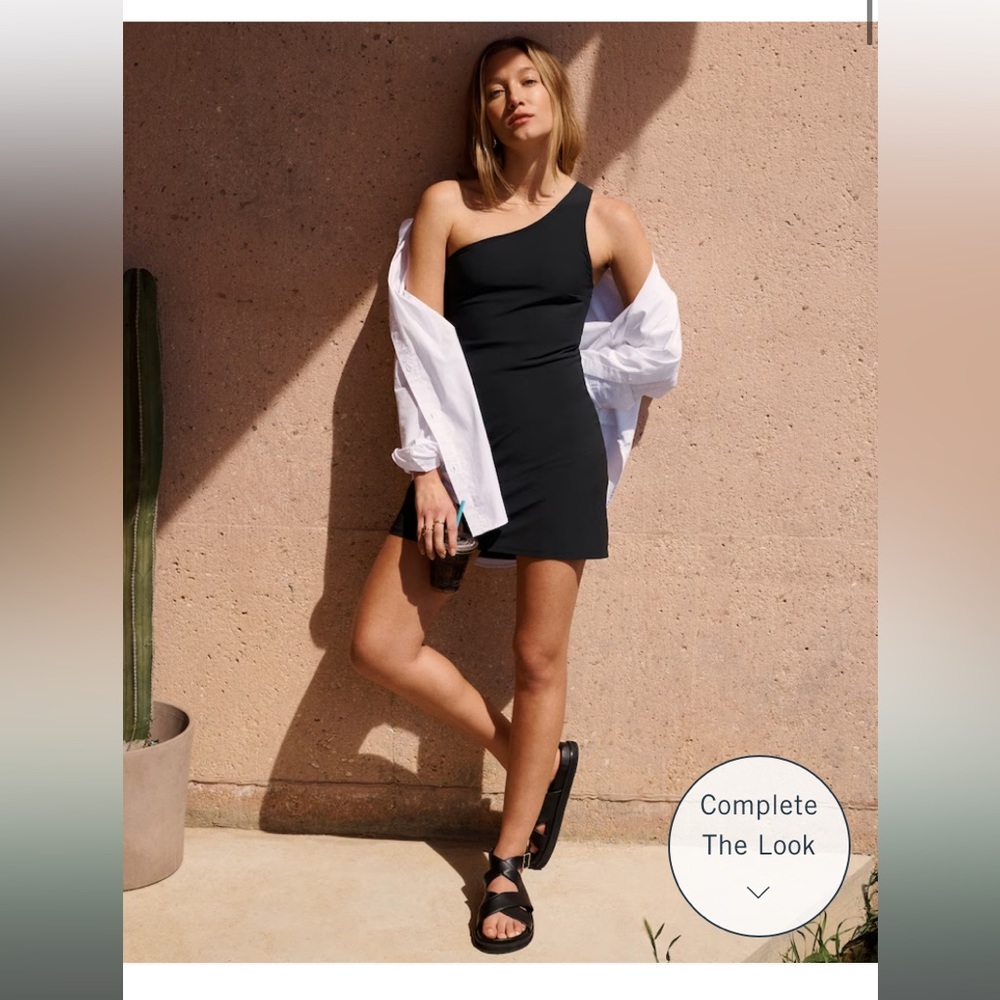 One shoulder traveller dress Abercrombie size M TALL